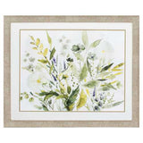 36" X 30" Champagne Gold Color Frame  Olive Greens