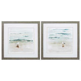 27" X 27" Woodtoned Frame Seagull Cove (Set of 2)