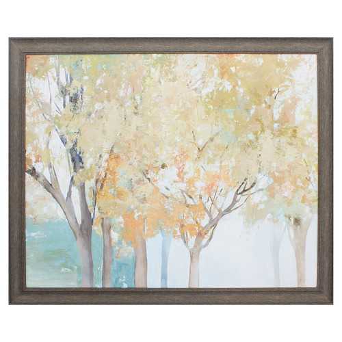 33" X 27" Distressed Wood Toned Frame Yearning For One