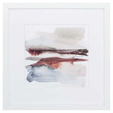 27" X 27" White Frame Earth Horizon Vi