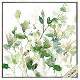 30" X 30" Woodtoned Frame Sage Garden I