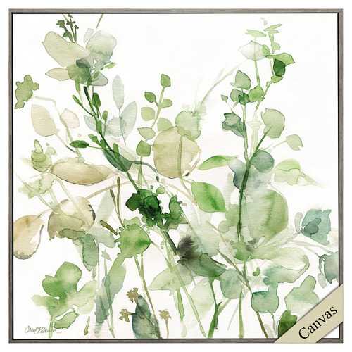 30" X 30" Woodtoned Frame Sage Garden II