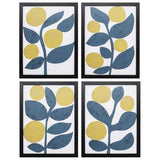 13" X 17" Silver Frame Branch (Set of 4)