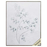 22" X 28" Woodtoned Frame Botanical Sketches II