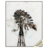 23" X 28" Woodtoned Frame Watercolor Windmill