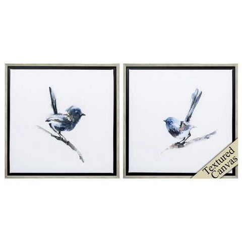 21" X 21" Silver Frame At Attention Waiting (Set of 2)