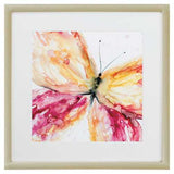 29" X 29" Champagne Gold Color Frame  Butterfly Fling I