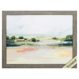 27" X 21" Woodtoned Frame Sunlit Marsh I