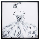 30" X 30" Dark Wood Toned Frame Logans Girl