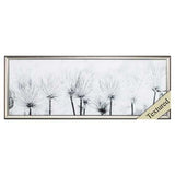 36" X 14" Silver Frame Pasque Flower