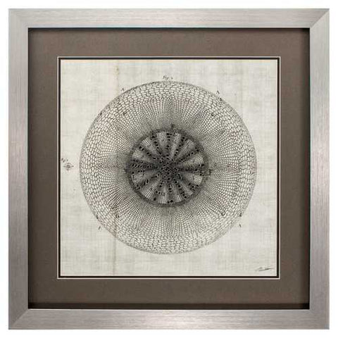 26" X 26" Silver Frame Custom Cross Cut Iv