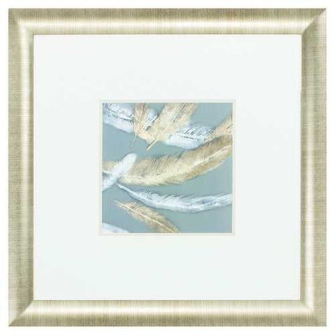 28" X 28" Gold Frame Icarus II