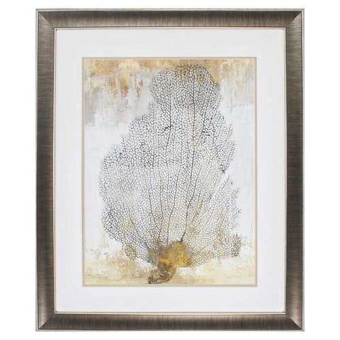 28" X 34" Gunmetal Gray Frame Coral Splendor II