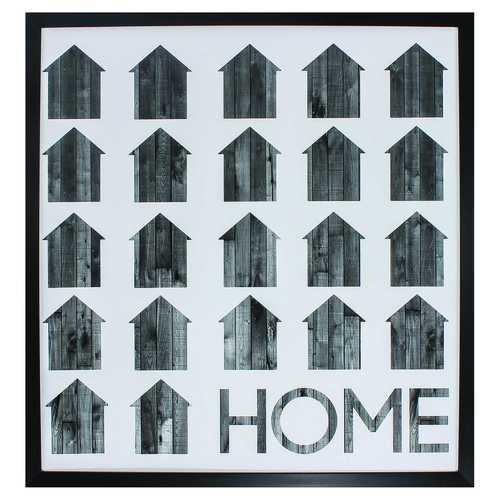 30" X 32" Dark Wood Toned Frame Simply Family I