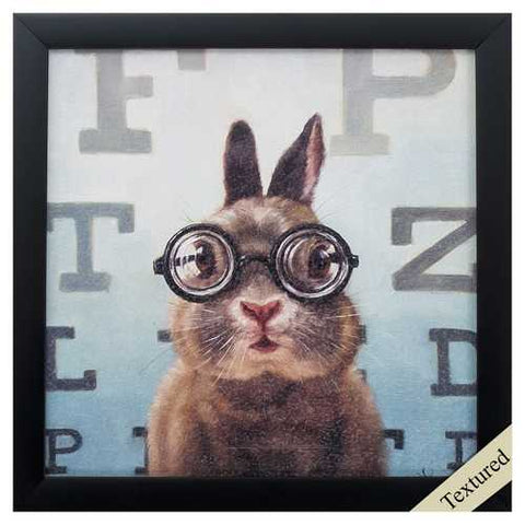 11" X 11" Black Frame Four Eyes
