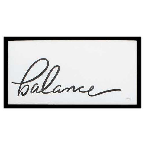 25" X 13" Silver Frame Balance