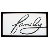 25" X 13" Silver Frame Family
