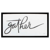 25" X 13" Silver Frame Gather