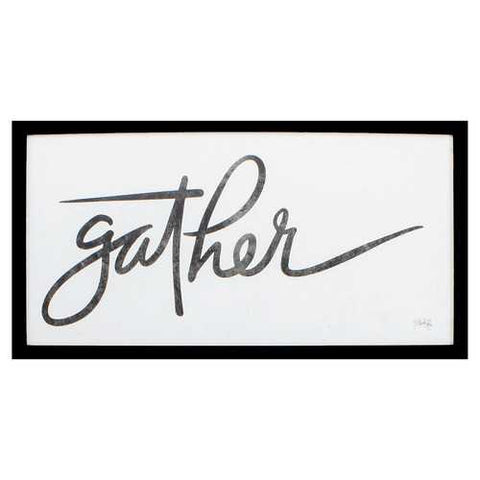 25" X 13" Silver Frame Gather