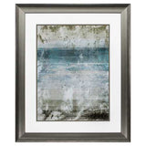 28" X 34" Silver Frame Splattered Edge I