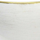 S/2 Creamy Round Metal Wall Planters