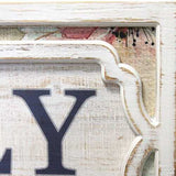 Distressed Shabby Chic Floral Family Framed Wall Art