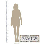 Distressed Shabby Chic Floral Family Framed Wall Art