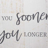 Bold Love You Longer Oversized Wall Art