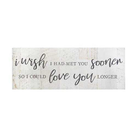 Bold Love You Longer Oversized Wall Art