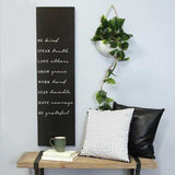 Matte Black "Be Kind" Wall Decor