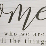 "Home" Quote Wall Decor