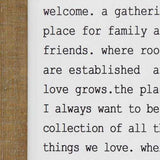 "Our Home" Metal & Wood Framed Wall Art