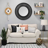 Boho Style Hanging Mayan Design Wood Wall Art