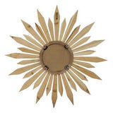 30" Wood Framed Ray of Sunshine Wall Mirror