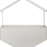 White Metal Wall Planter
