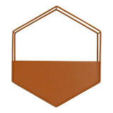 Orange Metal Wall Planter