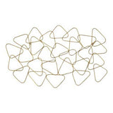 Mid-Century Gold Metal Statement Wall Decor