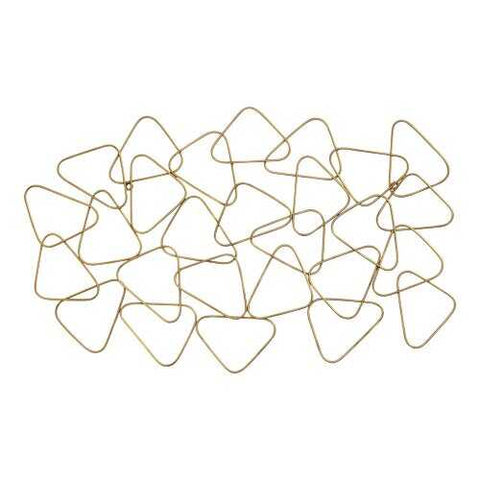 Mid-Century Gold Metal Statement Wall Decor