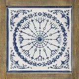 Distressed Mykonos Medallion Metal and Wood Wall Decor