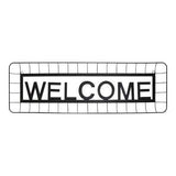 Modern Black "Welcome" Wall Decor