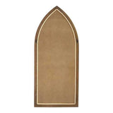 36" Gothic Inspired Arch Wood Wall Mirror