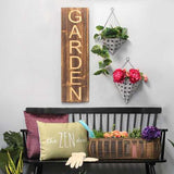 S/2 Distressed White & Metal Wall Planters
