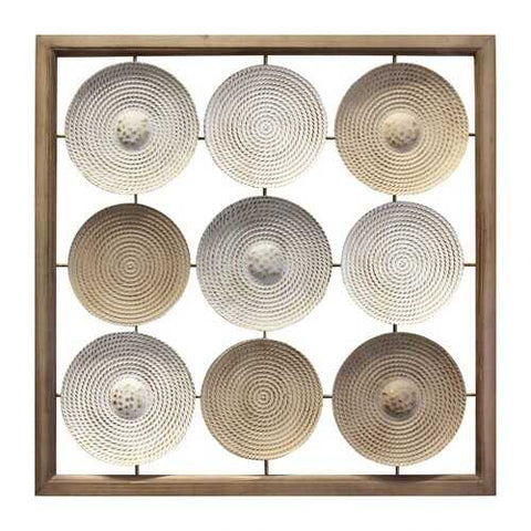 Matte Textured & Wood Framed Plates