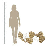 Gold Metal Leaf Centerpiece Wall Decor