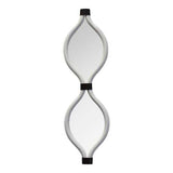 White Metal Teardrop Framed Wall Mirror