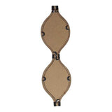Brown Metal Teardrop Framed Wall Mirror