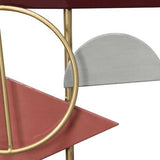 41" Glossy Abstract Metal Centerpiece