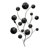 Shimmering Floral Metal Flower Blossom Wall Decor