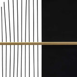 48" Black & Gold Modern Metal Centerpiece