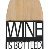 "Wine is Bottled Poetry" Metal and Wood Wall Decor